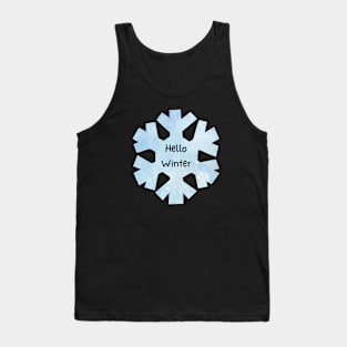 Hello Winter Snowflake Tank Top